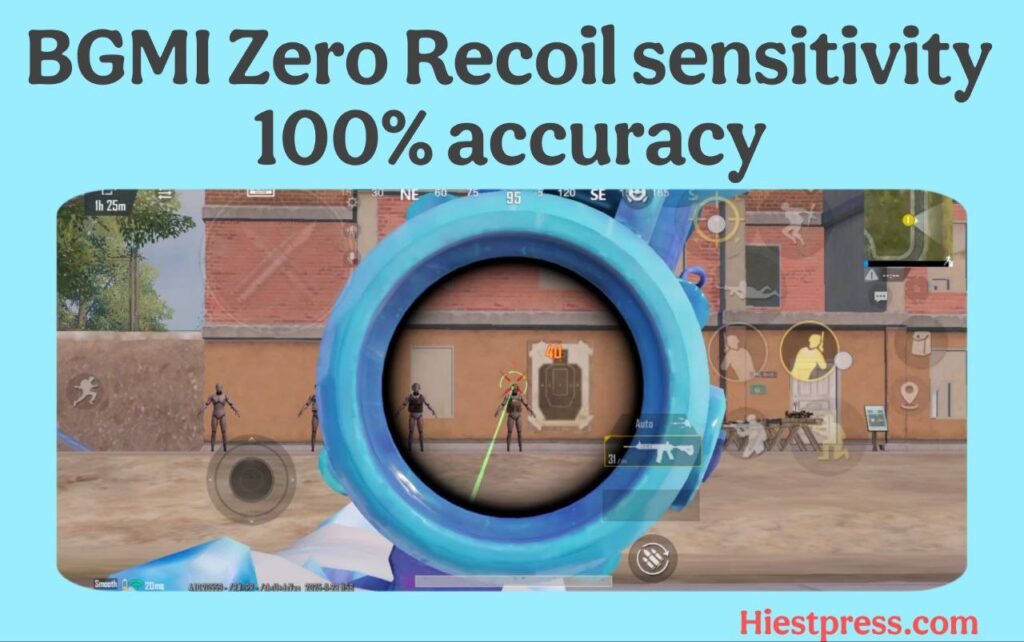 BGMI zero recoil sensitivity